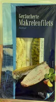 Jumlah gula yang masuk Makrelenfilets. Fisch