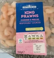 Quantité de sucre dans King prawns