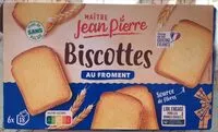 Количество сахара в Biscottes au froment