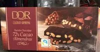 Suhkru kogus sees Turron de chocolate 72% cacao almendras