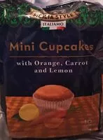 Suhkru kogus sees Mini Cupcakes with Orange, Carrot and Lemon