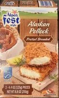 चीनी की मात्रा Alaskan Pollok Pretzel Breaded
