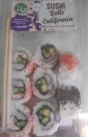 Zuckermenge drin SUSHI Rolls California Creamy Surimi & California Wakame