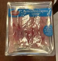 Amount of sugar in Prosciutto crudo light