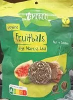 含糖量 Snack balls figues, graines de chia, noix