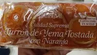 Suhkru kogus sees Turrón de yema tostada con naranja