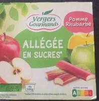 Cantidad de azúcar en Pomme Rhubarbe allégée en sucres
