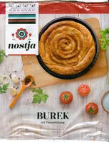 含糖量 Burek mit Fleischfüllung
