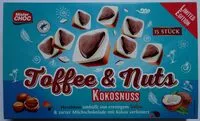 Suhkru kogus sees Toffee & Nuts Coconuts