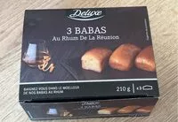 Количество сахара в 3 babas au rhum de la reunion