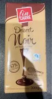 Quantité de sucre dans Dessert noir