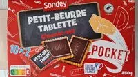 Количество сахара в Petit beurre tablette chocolat noire