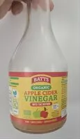 Suhkru kogus sees Organic Apple cider vinegar with the mother