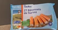 Jumlah gula yang masuk Bâtonnets de surimi