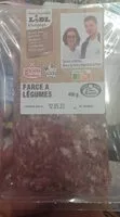 Sokerin määrä sisällä Farce à légumes
