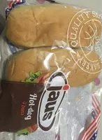 Suhkru kogus sees Brot: Hot Dog, 4 Stück, 0,25 KG