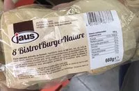 Suhkru kogus sees 8 Bistrot Burger Nature