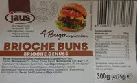 Suhkru kogus sees Brioche Buns