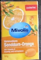 Quantité de sucre dans Halsbonbons Sandorn-Orange