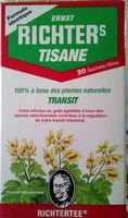 Sucre et nutriments contenus dans Tisane