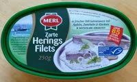 Suhkru kogus sees Heringsfilet in dill
