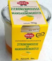 Suhkru kogus sees Zitronenmousse auf Mandarinengrütze