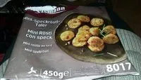 Cantidad de azúcar en Mini rostis au lard