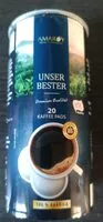Quantité de sucre dans Unser bester Kaffee Pads