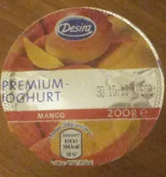 Suhkru kogus sees Premium-Joghurt - Mango