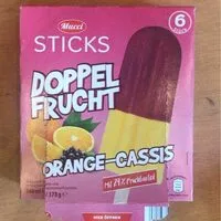 Zuckermenge drin Doppelfrucht Sticks - Orange-Cassis
