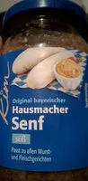 入っている砂糖の量 Hausmacher Senf süß