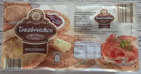 入っている砂糖の量 Toastbrötchen Roggen