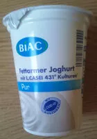 Cantidad de azúcar en BIACtiv fettarmer Joghurt - Pur