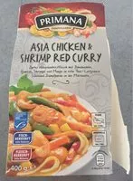Amount of sugar in Asia Chicken & Shrimp Red Curry