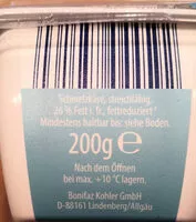 Suhkru kogus sees ALDI HOFBURGER Sahne-Schmelzkäse Creme leicht 1.69 200-g-Schale kg = 8.45