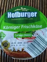 Suhkru kogus sees Körniger Frischkäse