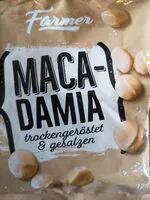 चीनी की मात्रा Macadamia geröstet & gesalzen