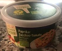Zuckermenge drin Vegane Bio Pastete Paprika-Zucchini-Tomate