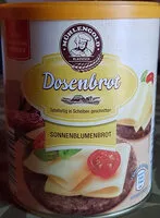 入っている砂糖の量 Dosenbrot Sonnblumenbrot