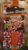 Suhkru kogus sees Bacon-streifen Speck