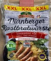 Quantité de sucre dans Nürnberger Rostbratwürste XXL