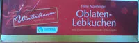 İçindeki şeker miktarı Feine Nürnberger Oblaten-Lebkuchen - Zartbitterschokolade