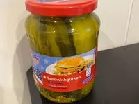 Jumlah gula yang masuk Sandwichgurken
