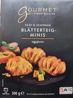 Quantité de sucre dans Blätterteig-Minis - Käse & Schinken