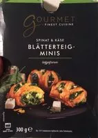 Quantité de sucre dans Blätterteig-Minis - Spinat & Käse