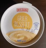चीनी की मात्रा Grieß-Dessert