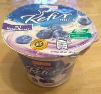 Suhkru kogus sees Sahne-Kefir mild auf Heidelbeere