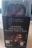 Sokerin määrä sisällä Schoko Haselnuss Baiser Törtchen