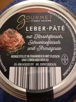 Sokerin määrä sisällä Leberpâté mit Hirschfleisch Schweinefleisch und Armagnac
