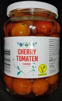 Sokerin määrä sisällä Cherry Tomaten - ganz, sauer eingelegt